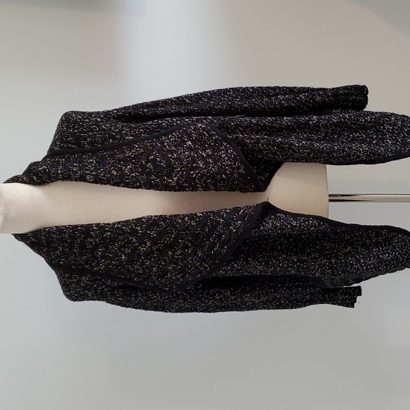 OYA women’s open front Cardigan with shawl collar/side pockets size S/M EUC - Picture 8 of 9